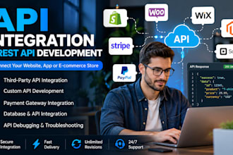 do API integration, rest API development and third party API integration