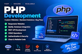 develop and fix PHP websites and backend applications