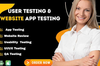do app testing and website testing, QA, iphone, ipad and andriod user testing