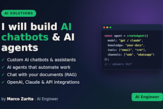 build a custom ai chatbot or ai agent for your business
