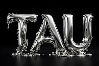design 3d chrome logo, business card and a flyer