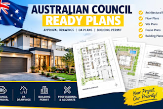 provide australian council ready plans approval drawings australian architecture