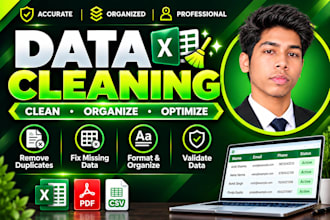 do data cleaning, formatting and removing duplicates