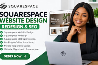 build squarespace website design, redesign squarespace website, squarespace SEO