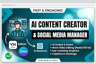be your ai content creator and social media manager