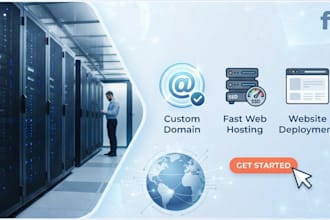setup fast and cheap web hosting and custom domain