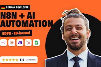 build n8n ai automations, workflows for your business, gdpr compliant