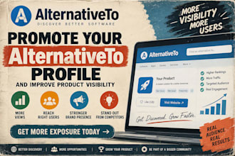 promote your alternativeto profile and improve product visibility