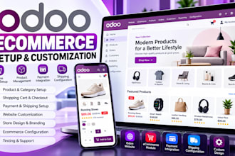 setup and customize your odoo ecommerce webite