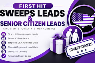 offer you first hit sweeps leads, senior citizen leads, takessweeps lead
