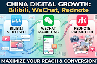 do bilibili video SEO marketing, wechat marketing and rednote promotion