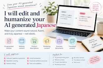 edit and humanize your ai generated japanese content