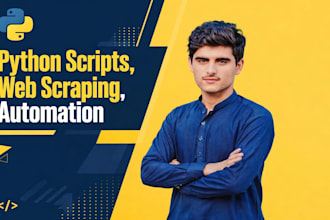 create python automation, web scraping bot and  chatbot