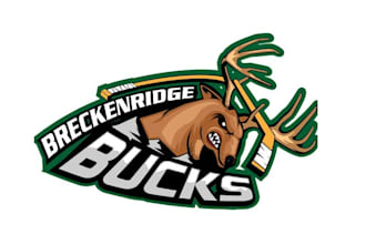 make breckenridge bucks semi logo for ice hockey team