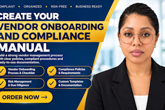 create your vendor onboarding and compliance manual