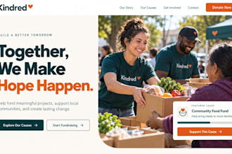 design wix fundraising website charity donation crowdfunding campaign website