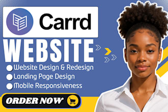 build carrd website redesign carrd landing page design carrd website redesign