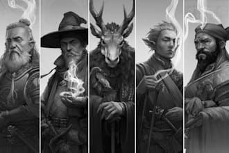 draw your dnd rpg character