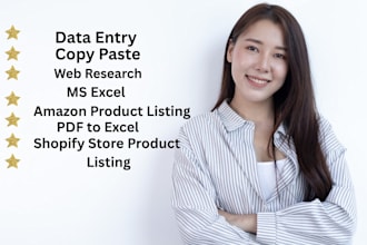 be your virtual assistant for data entry and copy paste work and web research