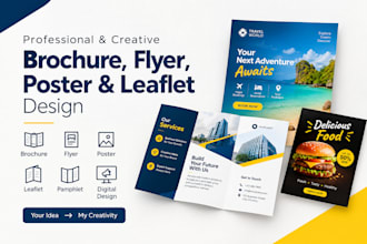 create brochure digital business pamphlet flyer poster leaflet build design