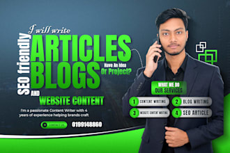 write research based, informative, and engaging articles
