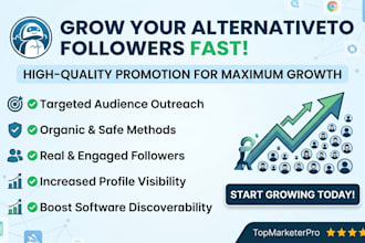 grow your alternativeto followers fast with high quality promotion