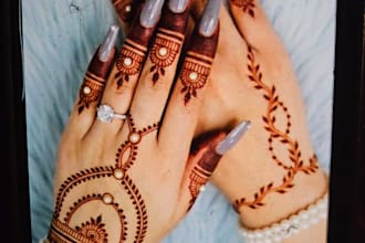 create custom arabic calligraphy, pencil sketches and mehndi designs
