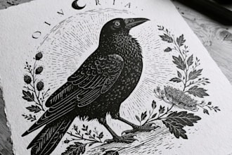 design engrave and print a professional linocut project