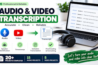 accurately transcribe your audio or video file