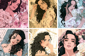make high quality character illustrations