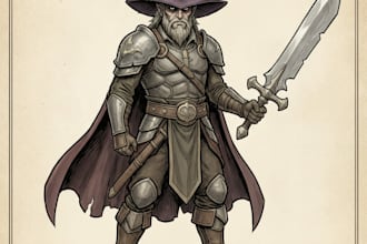 draw dnd character illustration and character design