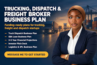 write a trucking or freight broker business plan