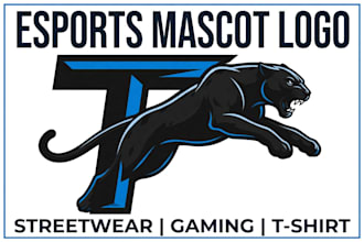 design 3 modern luxury mascot logo for esports streetwear brand