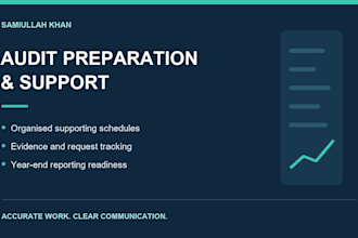 prepare audit schedules and organize your audit support documents