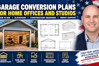 create garage conversion plans for home offices and studios