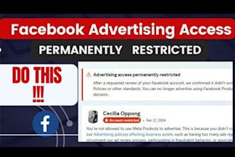 fix any facebook ad account, business manager, profile and page problem