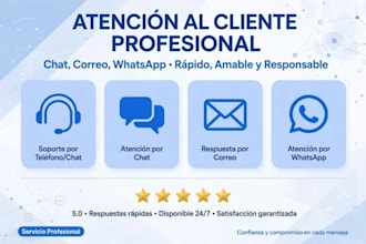 ser tu agente de atención al cliente para whatsapp