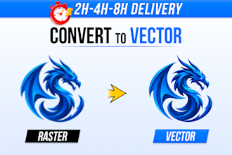 vector tracing, convert logo to vector quickly