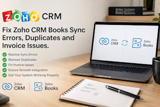fix zoho CRM books sync errors, duplicates and invoice issues