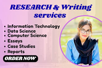 do research on information technology, data science, and computer science