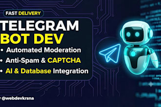 build a custom automated telegram moderation bot