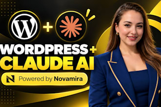 set up novamira wordpress with claude ai for powerful ai website building