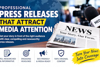 craft professional press releases that attract media attention