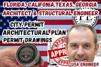 do city permit drawings as architect in michigan california ohio texas