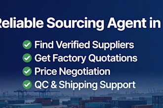 be your reliable sourcing agent in china