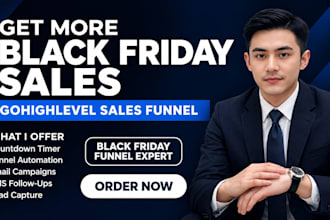 build your black friday sales funnel in gohighlevel with countdown timer