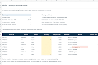 clean excel data and remove duplicates