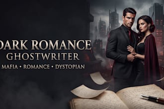ghostwrite a dark mafia romance, dark romance and dystopian novel