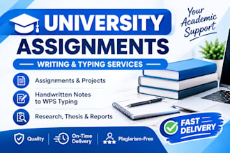type, format and edit school, college and uni assignments