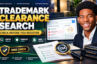 do trademark clearance search and risk report before registering your brand name